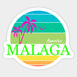 Malaga Spain Sticker